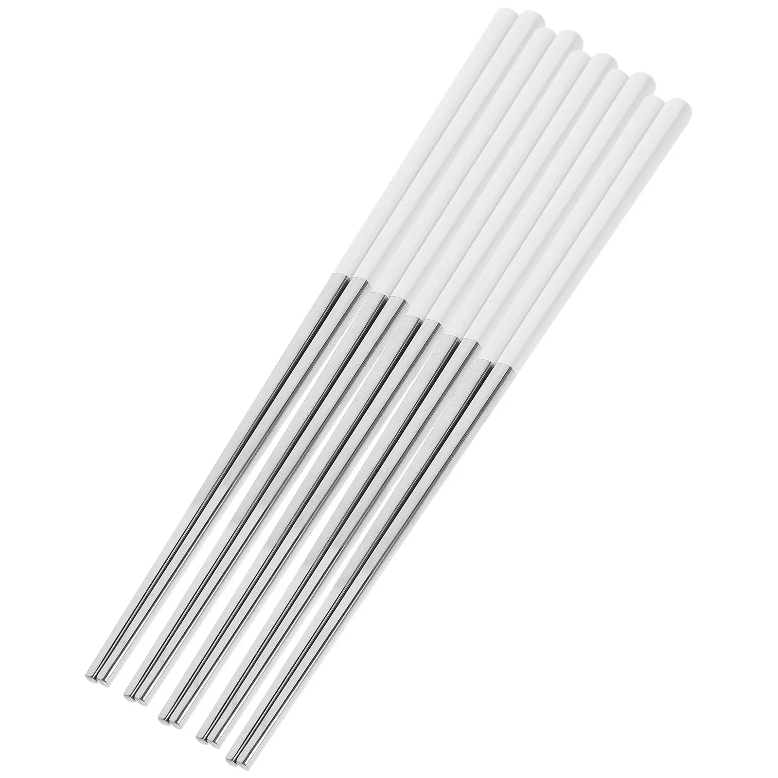 

5Pairs Reusable Stainless Steel Chopsticks Non-Skid Dishwasher Safe Decorative Chopsticks Gift for Family Friends Home