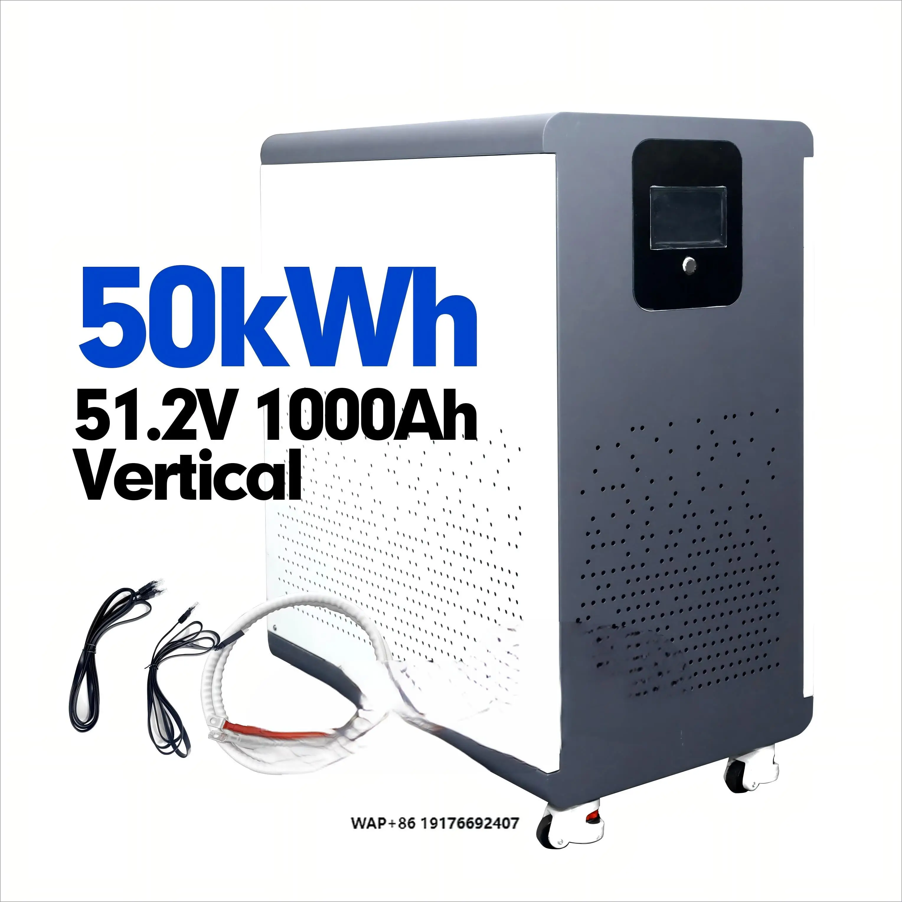 NEW LiFePO4 Pack 51.2V 900Ah 1000ah 50kWh Battery Vertical Moveable Lithium Solar Power Home Storage Systems
