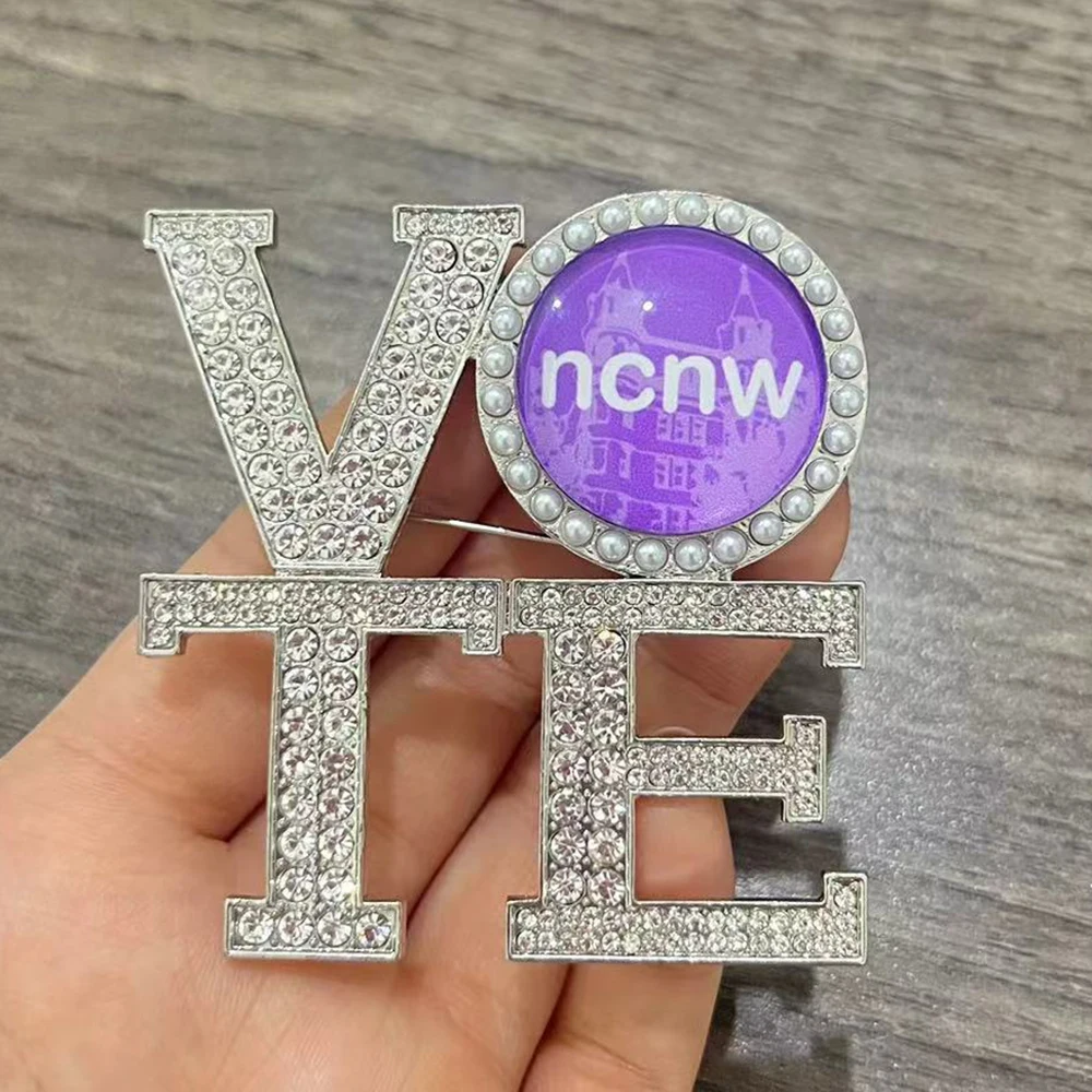 Женская брошь-значок для голосования в клубе NCNW