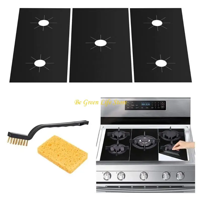 M7DF Легко в очистке многоразового 5-луночного масло в лайнере и коврика с устойчивой к пятном для газового ассортимента прибора