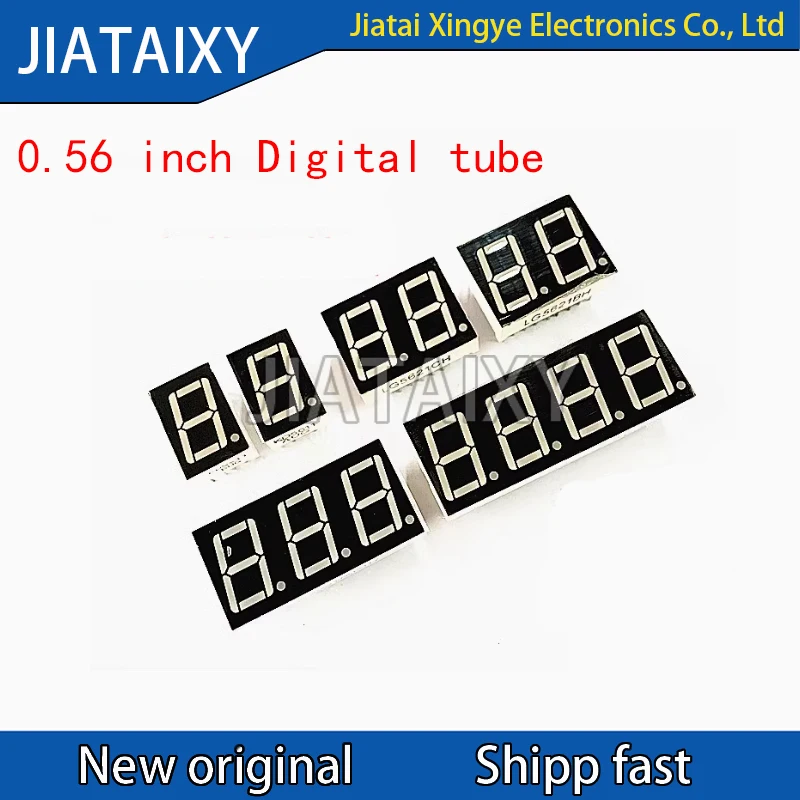 5Pcs/Lot 0.56 inch Digital tube 1 Bit/2 Bit/3 Bit/4 Bit/4 Bit time Red LED display Common Cathode / Anode Digital 0.56 inch led