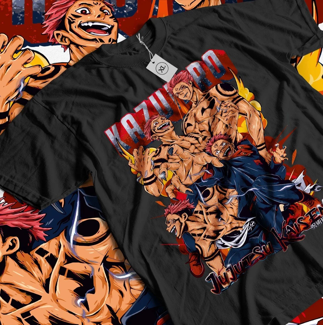 2026 Sommer Jujutsu Kaisen Anime Ryomen Sukuna Bedrucktes Lockeres Kurzarm-T-Shirt aus Reiner Baumwolle für Kinder Trendiges Unisex Casual Y2k