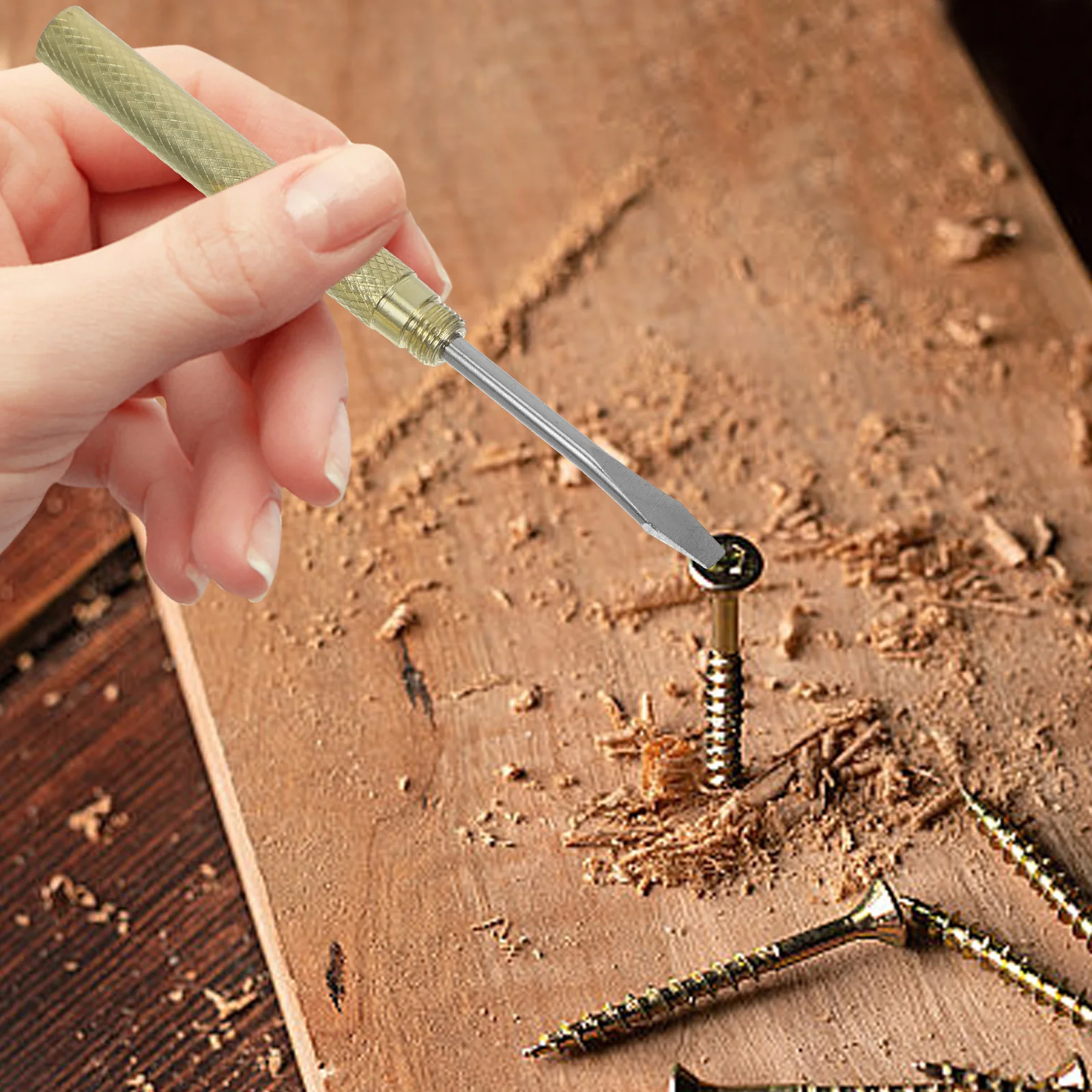 

2pcs 6-In-1 Multifunctional Solid Brass Hammer Mini Repair Tool For Watch Metal Flattening Precision Installation Outdoor Small