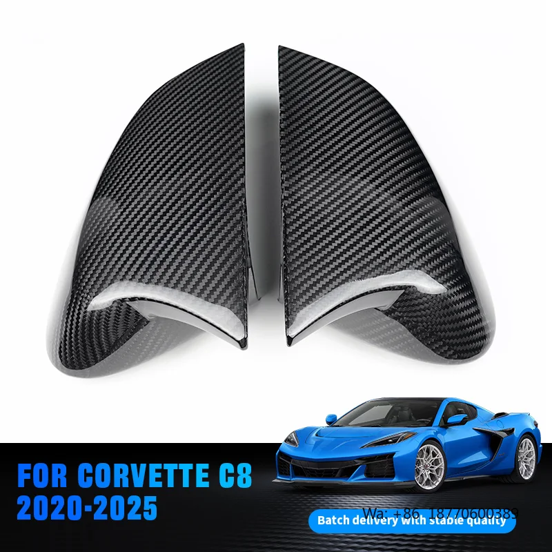 New Carbon Fiber Rear View Mirror Cover for Chevrolet Corvette C8 2020-2025 Business/Luxury Car Exterior Accessory