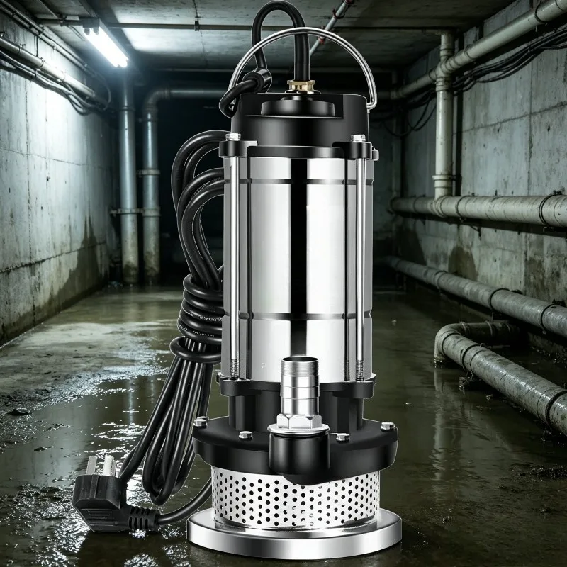 Stainless Steel Submersible Sewage Pump High Lift Performance Stable For Factory Waste Discharge Multifunctional Sewage Transfer