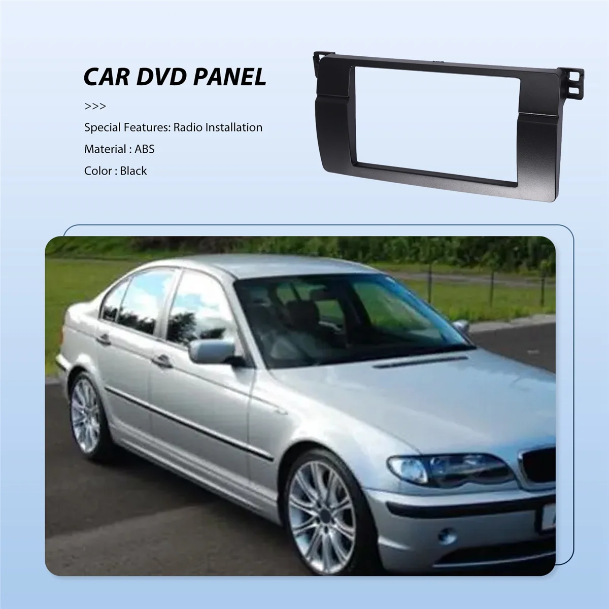 ل BMW 3-Series E46 1998-2005 2Din لوحة الصوت تعديل لوحة DVD الملاحة لوحة الإطار سيارة Fascias ستيريو راديو جزء