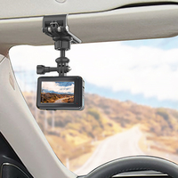 Car Sun Visor Holder 360 Rotation Adjustment Car Sun Visor Camera Mount 1/4 Inch for Osmo Pocket 3 Action 4 Insta360 X3