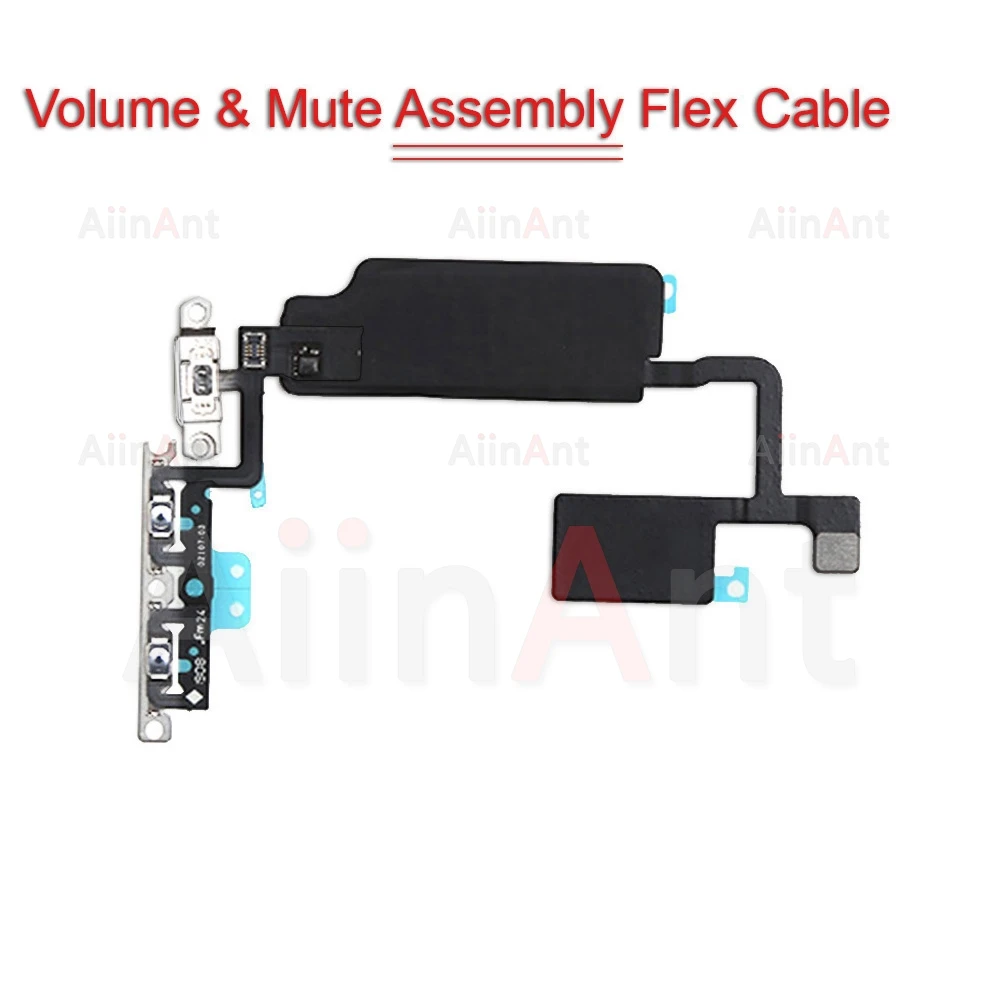 Video Sound Up Down Flash Light Power Volume Button Flex Cable For iPhone 11 Pro X Xs Max 14 15 Plus