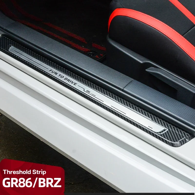 

2PCS Car Door Sill Plate Protectors Anti-Scratch Waterproof Car Door Sills Scratch Protection For GR86 BRZ 2025 2024 Accessories