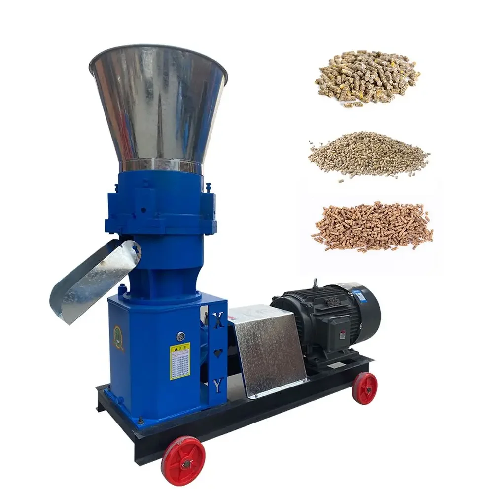 Farming pelletizer household small 220V fish chicken pig poultry animal feed pellet processing machines