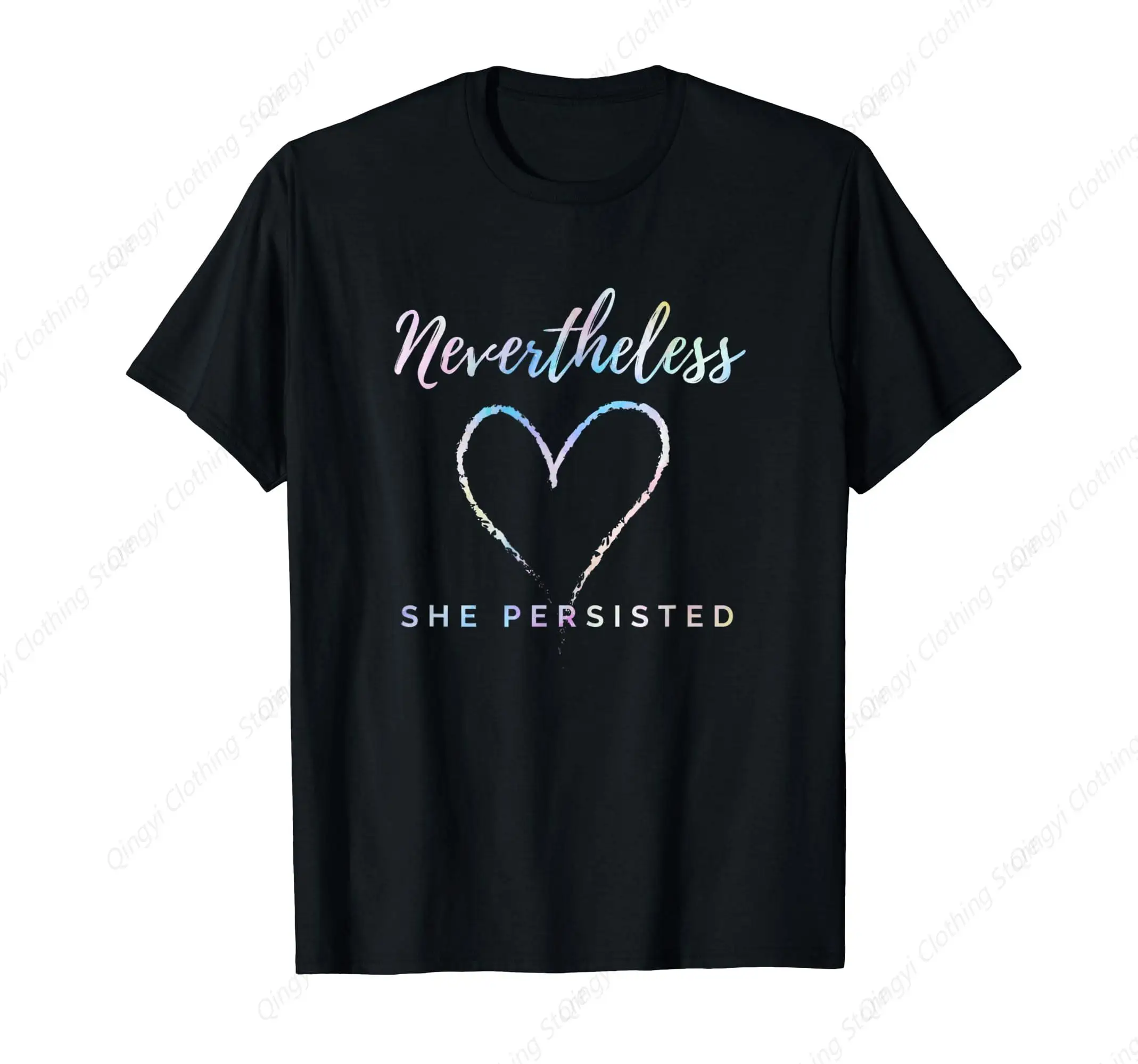 Nevertheless She Persisted Funny Political Adult Sarcastic T-Shirt