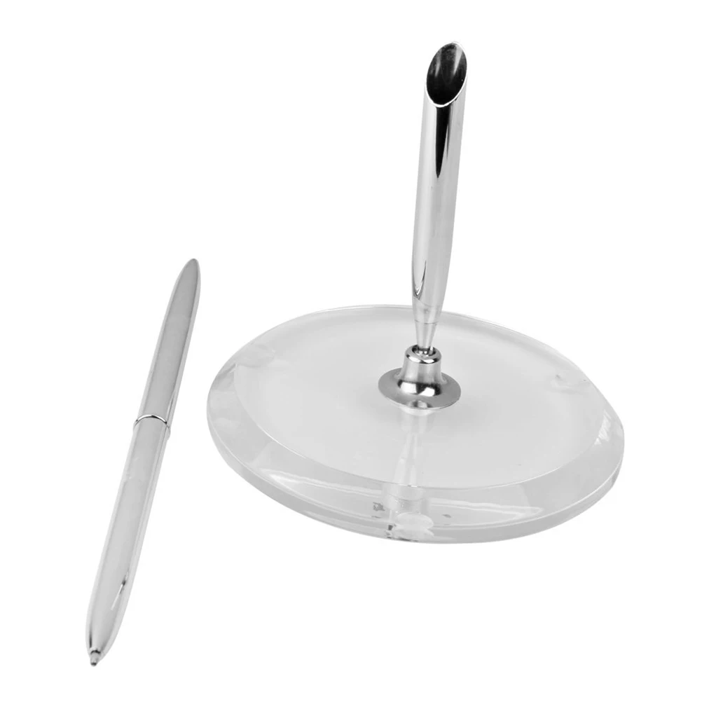 

Pen Holder Signing Pen Set Signing Pen Set for Wedding Engagement Round Pen Holder Wedding Pen Set