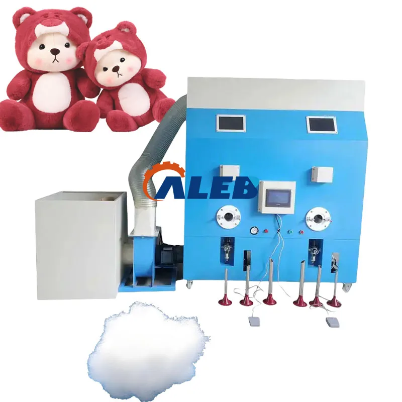 High Efficiency Single/Double Cotton Filling Machine Plush Toy Filler High Speed Easy Operation