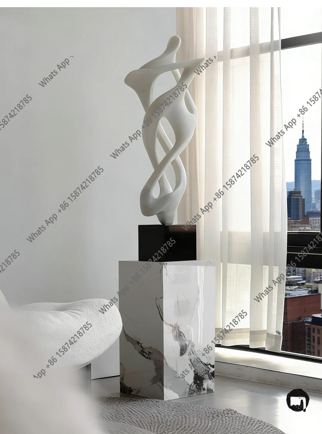 

Современная абстрактная декоративная скульптура для гостиной, офиса, дома, элитная напольная скульптура для прихожей