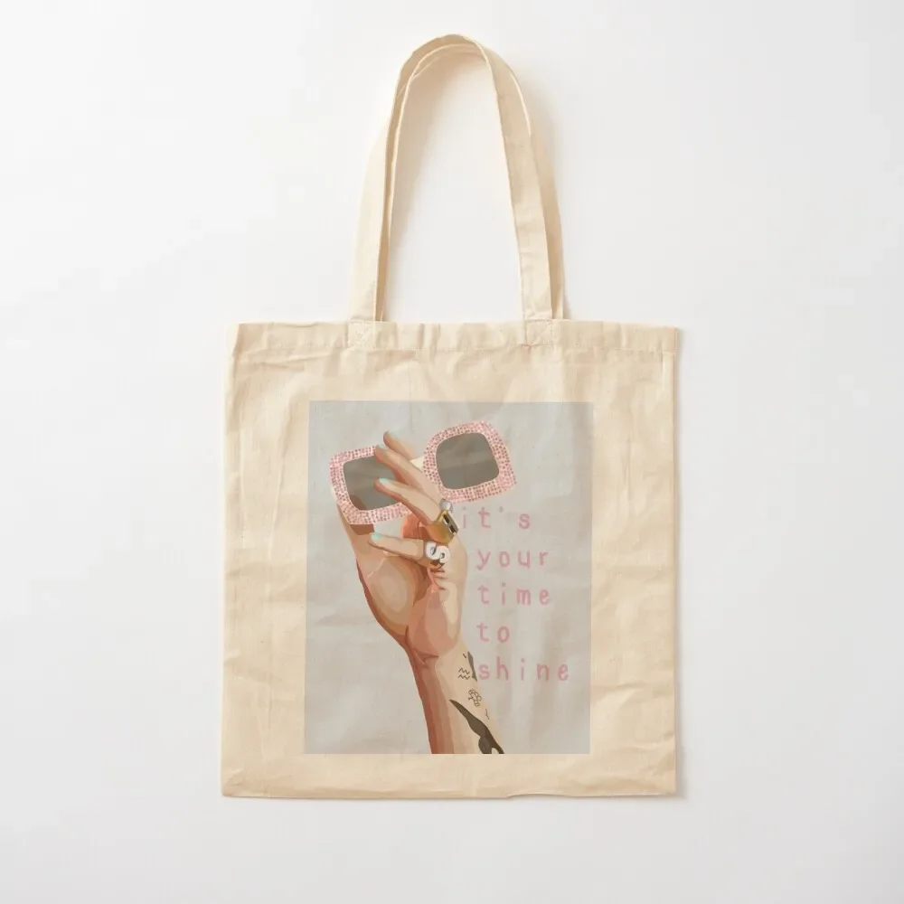 Time to shine Tote Bag handbag tote bags men Handbags women bag
