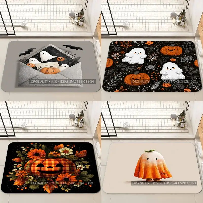 

Colorful Spooky Pattern Mat Living Room Decoration Home Sofa Non-Slip Carpet Study Bedroom Tatami Children'S Soft Floor Mat