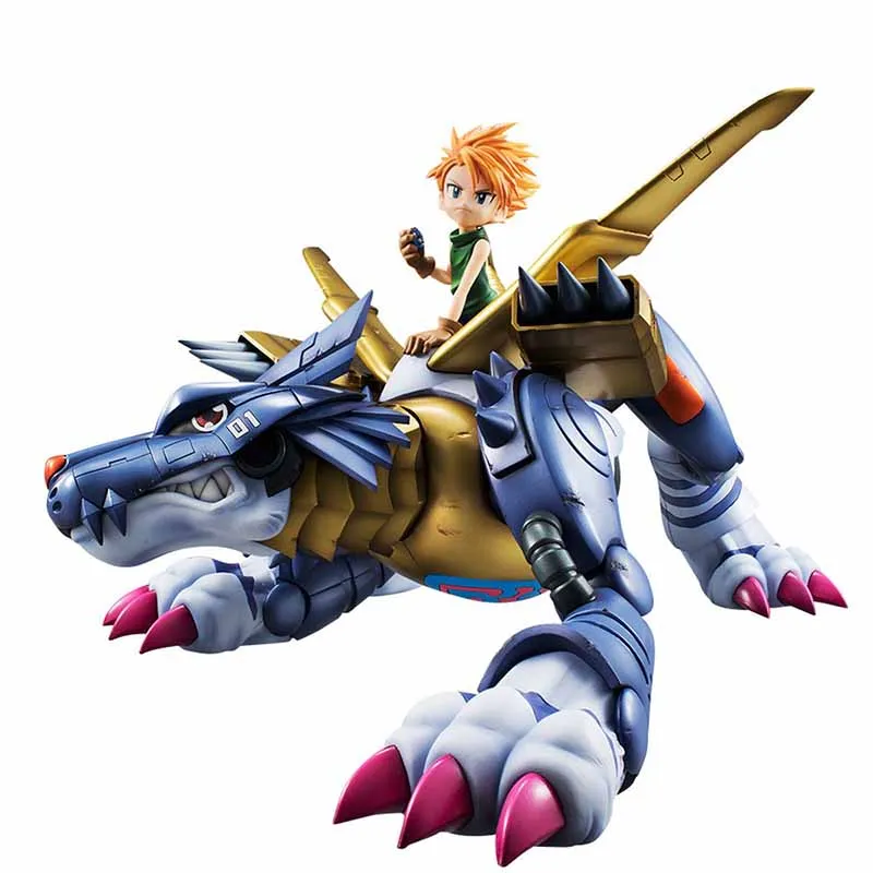 Original Genuine MegaHouse Precious G.E.M.MH GEM Ishida Yamato MetalGarurumon Digimon Adventure L=30cm Model Character Toy