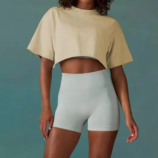 

Женская свободная футболка для бега на открытом воздухе ort Sve Fitn, повседневный универсальный топ для тренировок, осенний сезон, без бренда