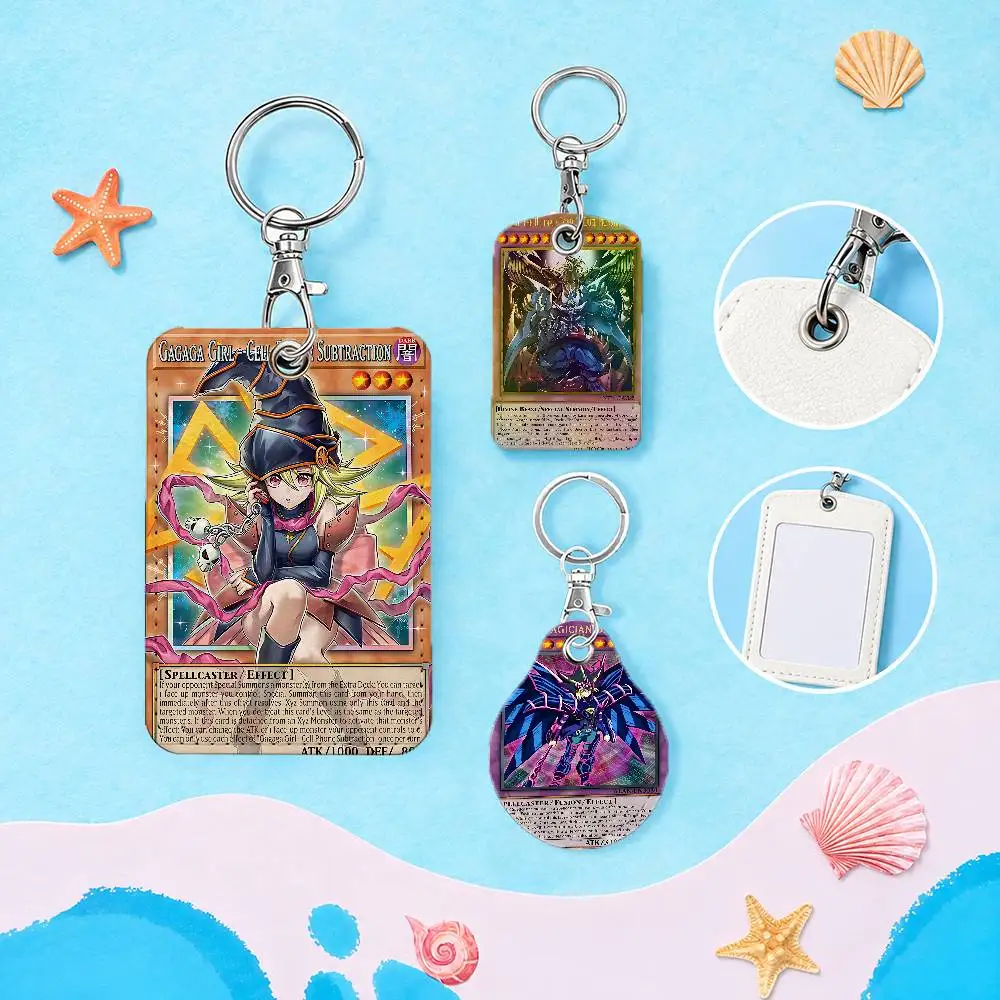 For Yu-Gi-Oh Card Keychain Fashion Pendant Bag ID Door Card Case Bus Card Cute Adult
