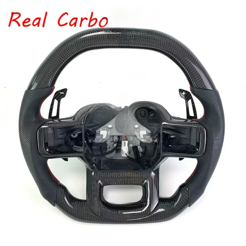 For Ford Raptor F-150 Carbon Fiber Steering Wheel Fit Mustang Ranger Focus 2017 2018 2019 2020 High Quality Can Be Customized