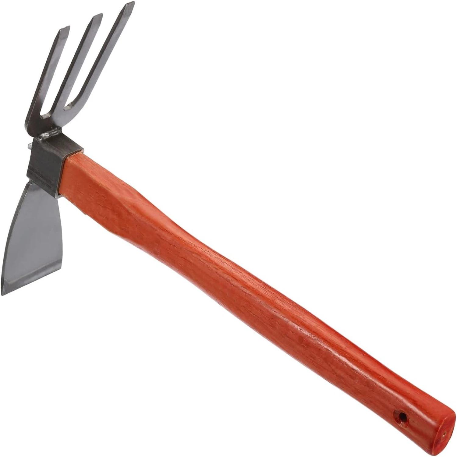 

High-quality 15" Hand Gardening Hoe with 3 Prongs, Perfect for Loosening Soil on Backyards, Farms, and Gardens. Made of Hardened