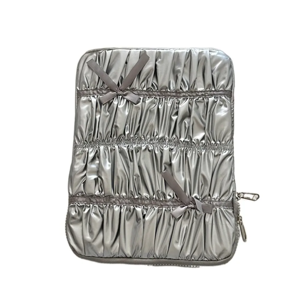 

Computer Cover Pleated Portable Laptop Bags Waterproof Lightweight Laptop Case Bow Soft Material Notebook Sleeve Travel
