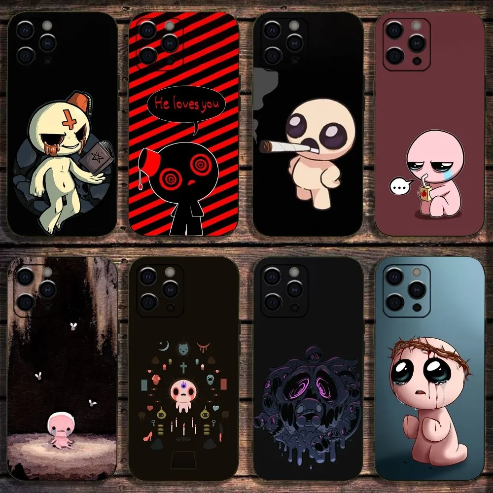 

Game The Binding of I-Isaac Phone Case For Apple iPhone 15,14,13,12,11,Pro,X,XS,Max,XR,Plus,Mini Soft Black Cover