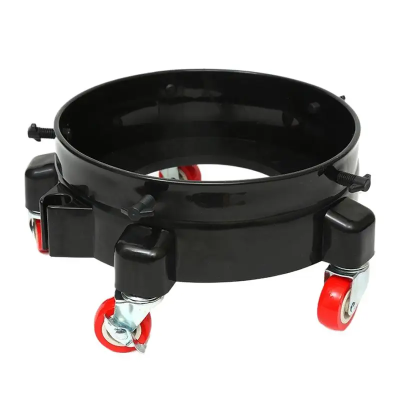 Car Wash Bucket Roller Car Wash Bucket With Wheels Bucket Cart Multifunctional Car Wash Accessories Bucket Holder For Food