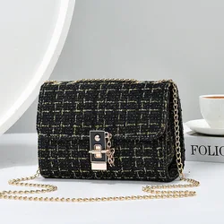 Crossbody Messenger Bags For Women Fashion Quilted Shoulder Bag Purse With Adjustable Chain Strap Ladies Classic Satchel Handbag