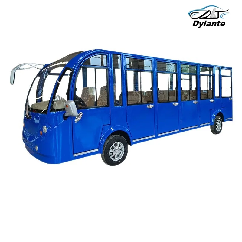 حافلة جولة تعمل بالطاقة الكهربائية، المصابيح الخلفية القانونية للشارع وميضات الطوارئ، حافلة سياحية كهربائية آمنة جديدة، حافلة لمشاهدة معالم المدينة