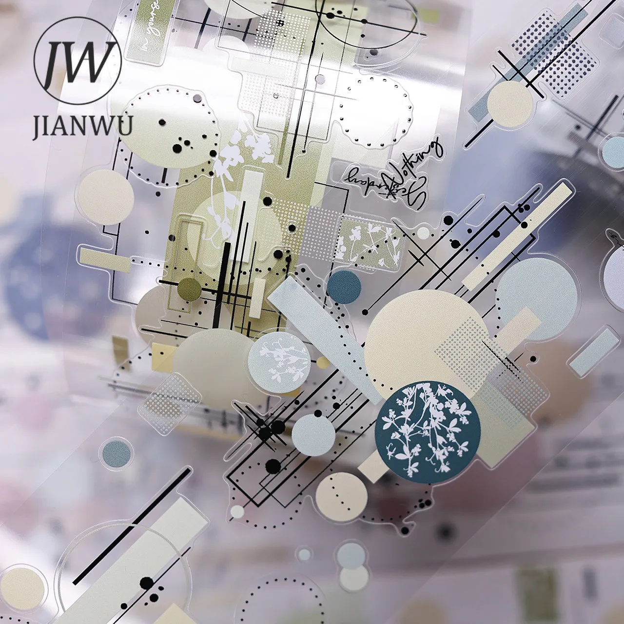 jianwu-75-ミリメートル-6-メートルヴィンテージカラフルなラインサークル風景素材コラージュスクラップブッキング-pet-テープクリエイティブ-diy-ジャーナル文具