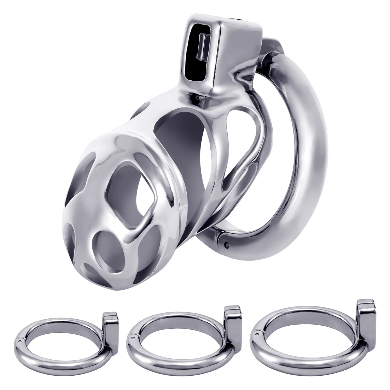 SM Male Metal Chastity Cage Binding Delay Penis Stainless Steel CB Urethra Lock Alternative Anti Infidelity Measures Sex Toys