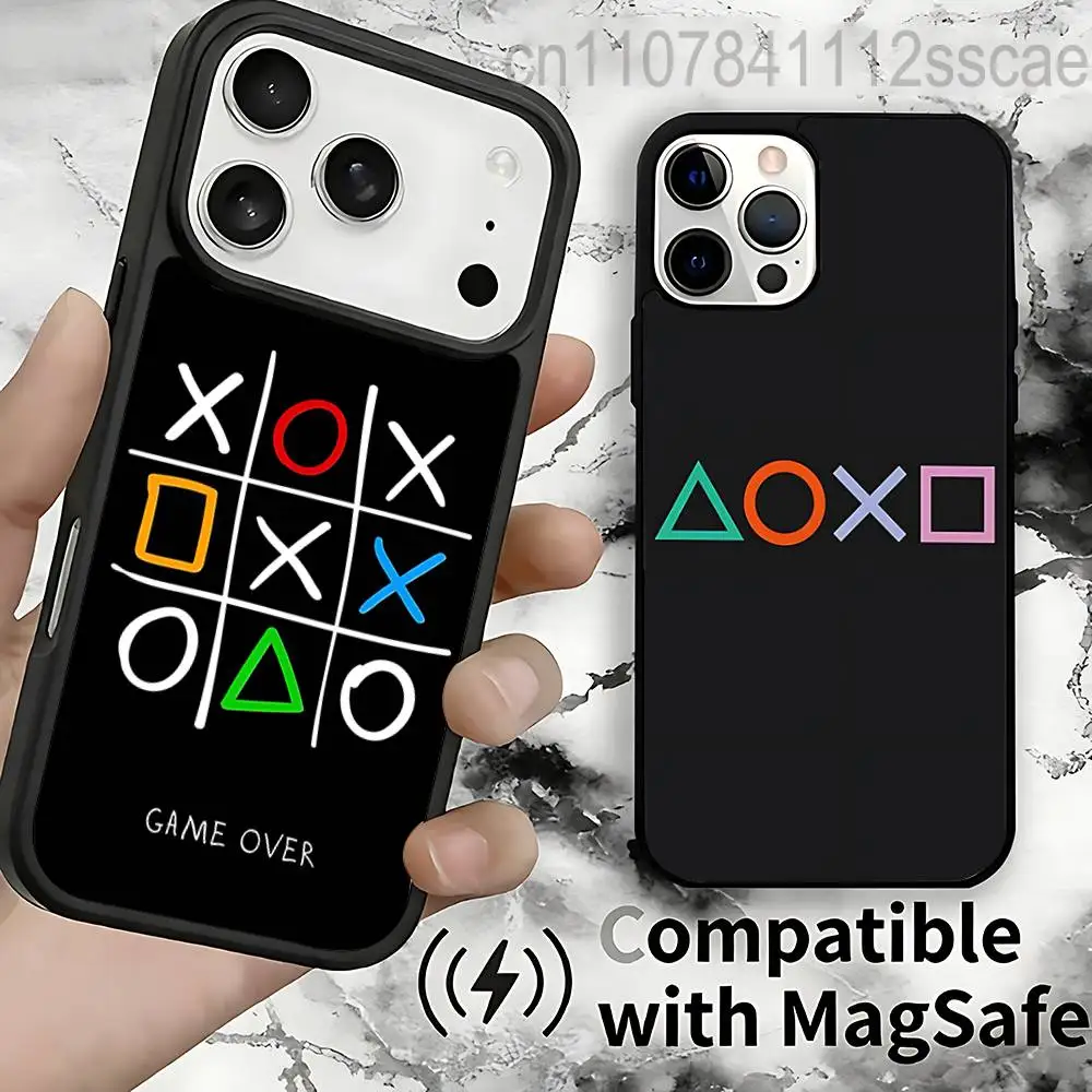 

Game Console Gamepad Gamer Play Magnetic Case: Compatible with IPhone 17,16,15,14,13,12,11,Pro,Max,Plus,Mini,SE4,E