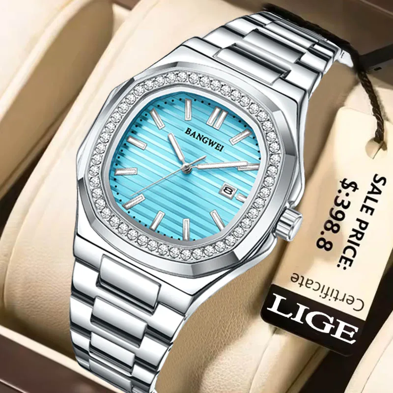 

LIGE BANGWEI Fashion Mens Watches Top Brand Luxury Luminous Watch For Men Outdoor Sports Waterproof Quartz Wristwatch Clock Men