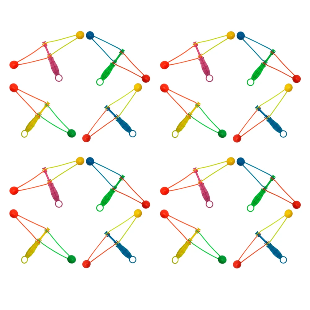 

30 Pcs Hand Cranked Bumper Ball Toys Clappers Noisemakers Birthday Party Plastic Child