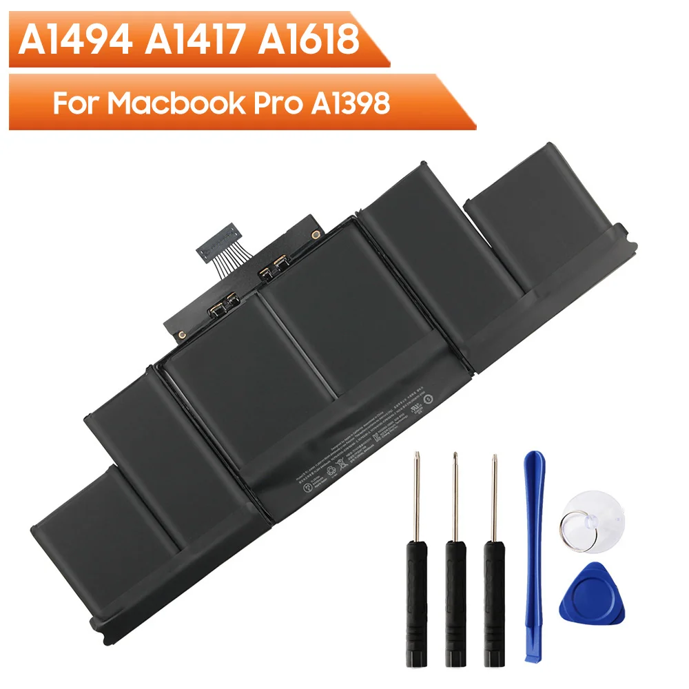 

New Replacement Battery A1494 A1417 A1618 For Macbook Pro A1398 MC975 MC976 MacPro 8440mAh