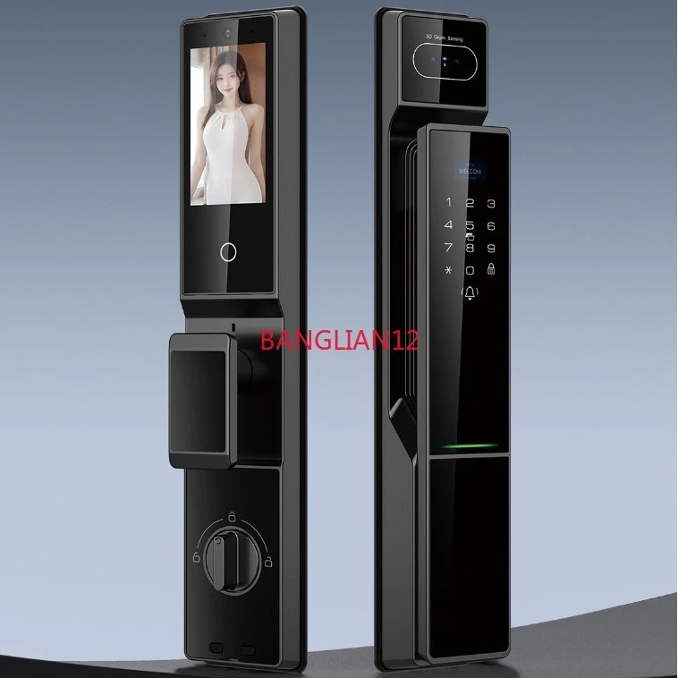 Waterproof smart lock Automatic facial recognition fingerprint home security door