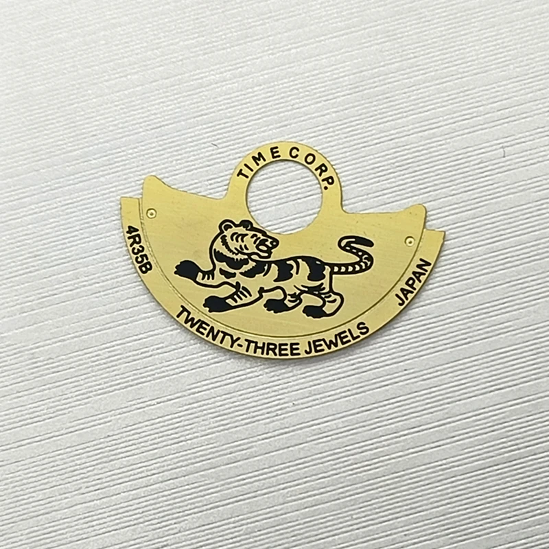 Mod nh35 nh36 martelo automático rotor metal remendo caber 4r35 4r36 nh35 nh36 movimento skx007 relógio movt peças de reparo