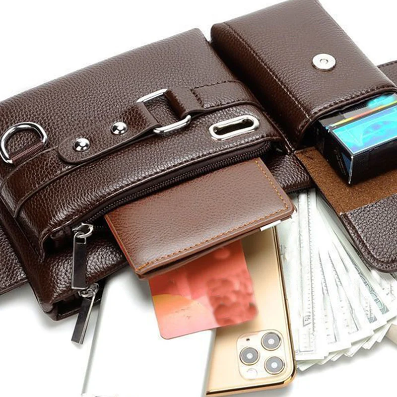 PU Leather Waist Bag Close-up