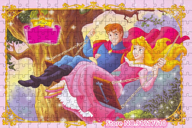 Puzzle 1000 Pieces Disney Blonde Princess Puzzle Puzzle Adventure Children's Brain Burning Game Puzzle Gift Preferred