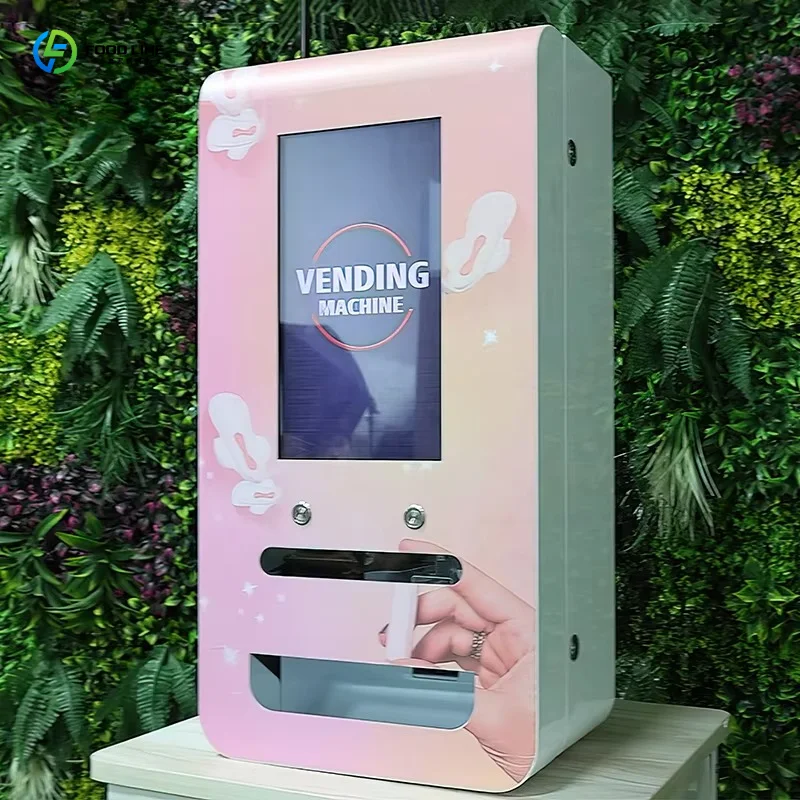 Customized Coin Operated Mini Wall Mounted Touch Screen Woman Napkin Pad Sanitary Vending Machine for Sanitary Pads Condoms