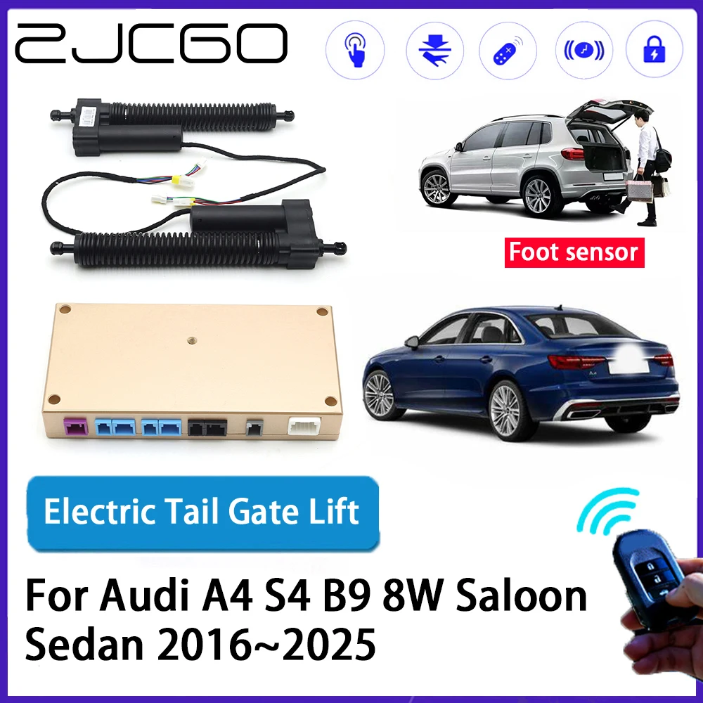 ZJCGO Car Auto Trunk intelligent Electric Tail Gate Lift Automatic Tailgate Opener for Audi A4 S4 B9 8W Saloon Sedan 2016~2025