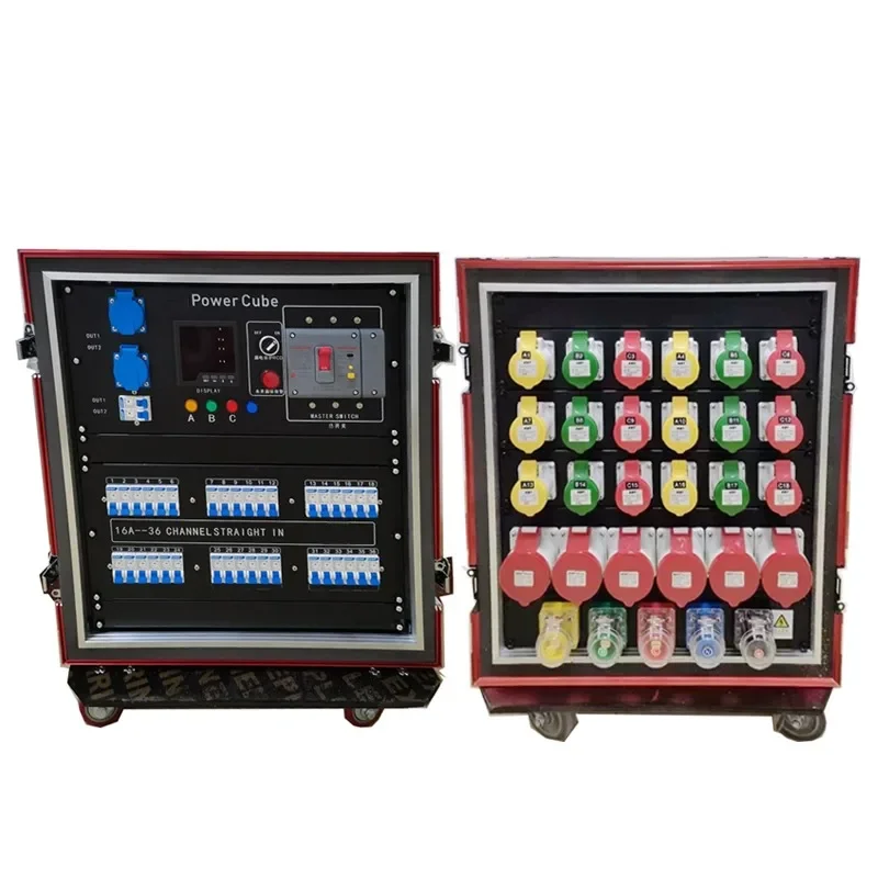 The latest style portable Electrical Power Distribution Boxes distro box equipment box Outdoor event stage big power