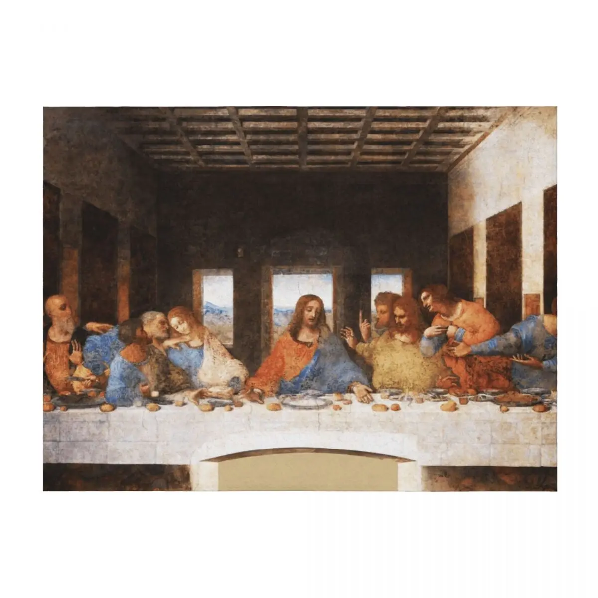 

The Last Supper by Leonardo Da Vinci Throw Blanket Designers Bed covers anime Blankets