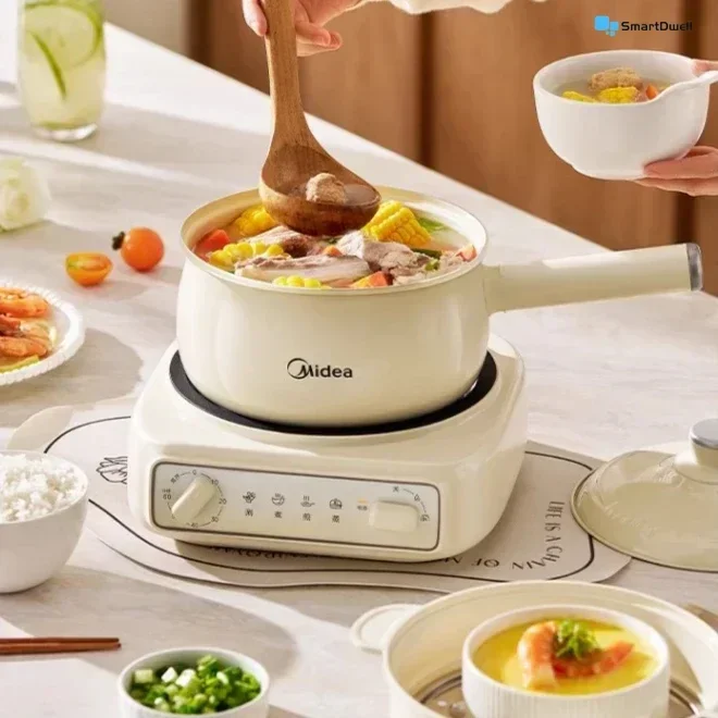 Household Small Electric Cooker & Electric Hot Pot: Split, Non-Stick, Multifunctional, for One Person & Baby Food with Timing.