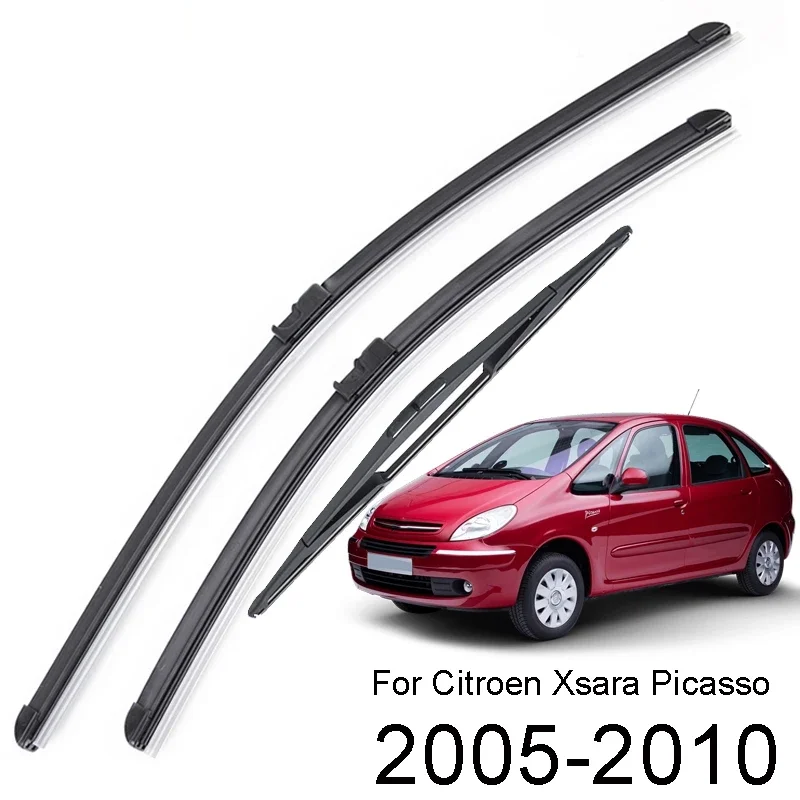 

Front Rear Windshield Wiper Blades Kit For Citroen Xsara Picasso Rubber 2005-2010 26"26"16"
