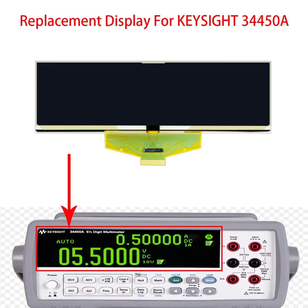 lcd oled display substituicao para keysight reparo de substituicao 34450a 55 01