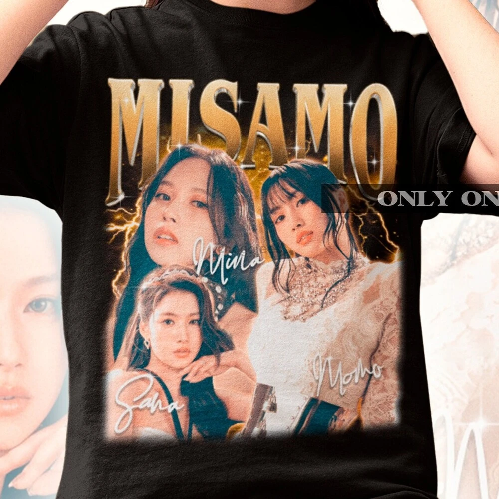 Misamo Bootleg T-shirt - Twice Kpop Shirt - Twice Fan Merch - Kpop Merch - Kpop Gift - Twice Retro Tee - Mina - Sana - Momo Tee