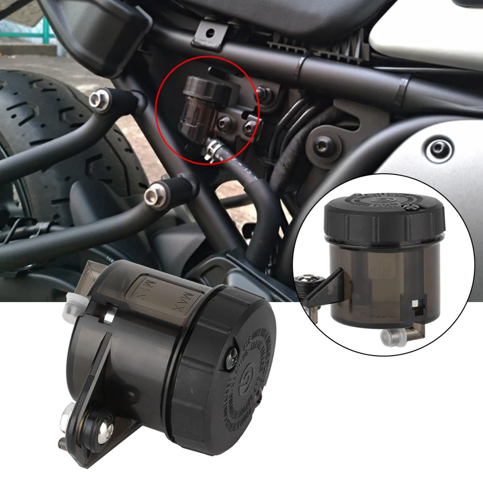 Motorcycle Modification Part Universal Motorcycle Brake Fluid Reservoir   Oil Cup Cylinder Oil Cup Motorcycle Oil Cup