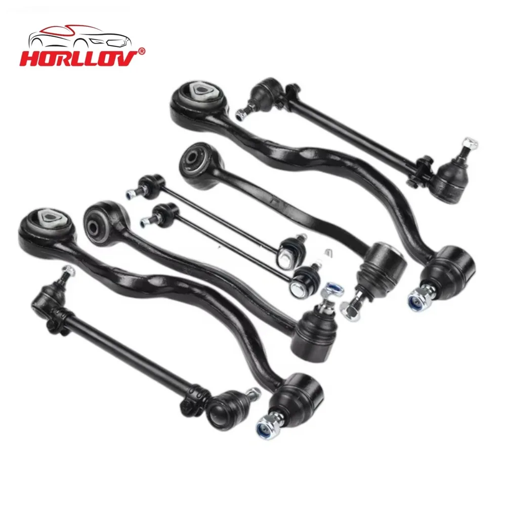 8pcs Suspension Parts Front Lower Control Arm Kit for BMW 5 E34 E28 E38 525i 530i 31121139991 31121141097